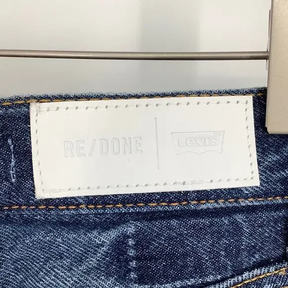 RE/Done Levi's Women's Sz 26 002-3W7STRTStraight Leg Jeans MSRP $350 G15-2